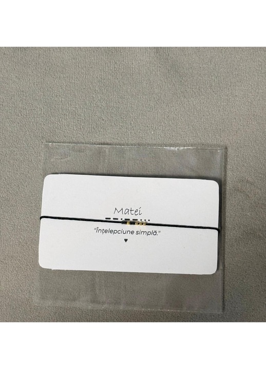 Bratara Cod Morse – Matei