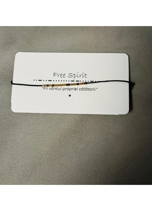 Bratara Cod Morse – Free spirit