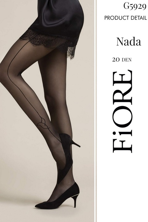 Ciorapi fini cu dunga pe laterala - Fiore Nada