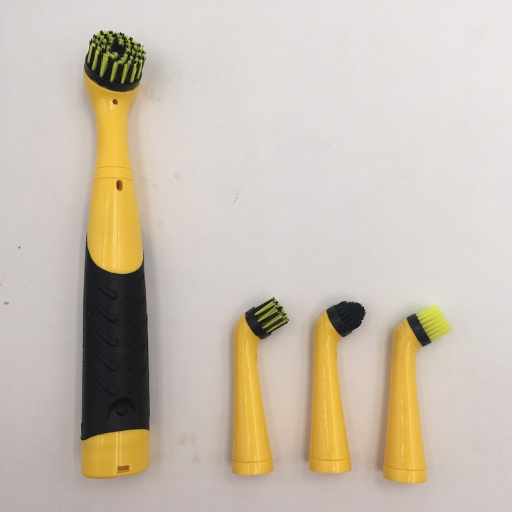 Perie electrica de curatare, cu 4 capete de perie, pentru bucatarie si gospodarie