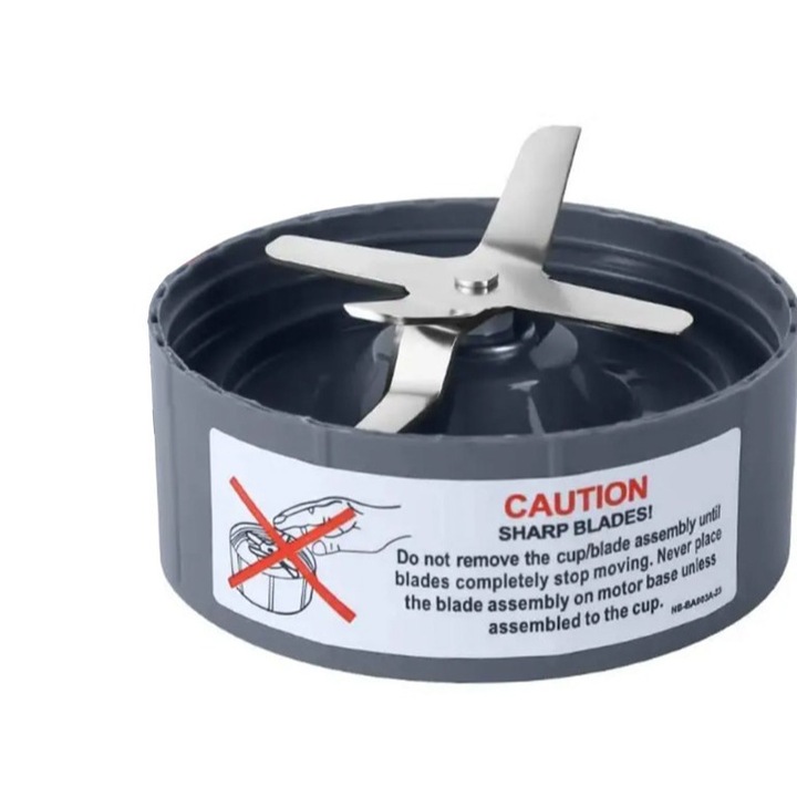 Varf de schimb pentru blender NutriBullet 600W/900W Pro Series, cu garnituri din silicon, 10,48x4,04cm, set