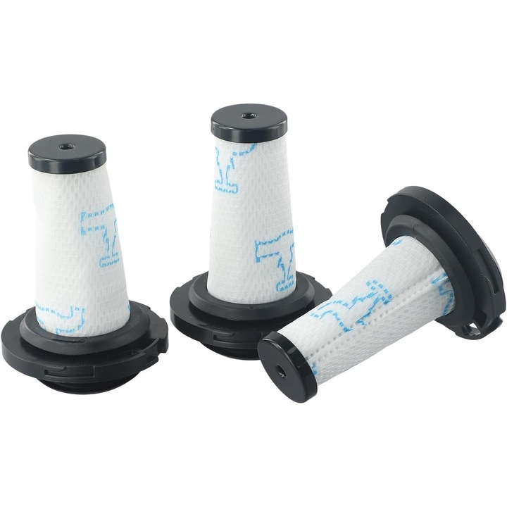 Filtre pentru aspiratoare Rowenta X-FORCE FLEX 9.60 si X-NANO ESSENTIAL, set 3 bucati, lavabile, materiale durabile