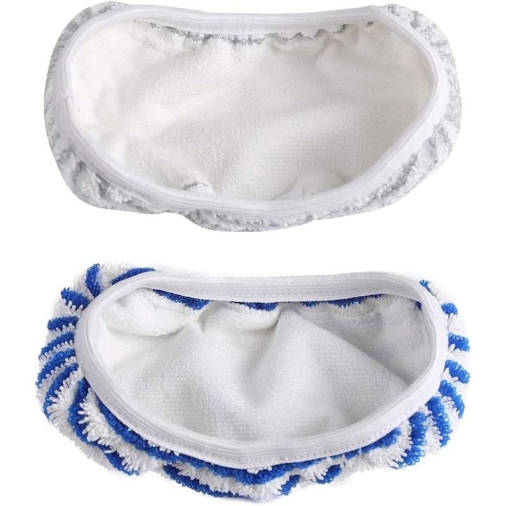 2 db cserélhető felmosó kendő Rowenta Clean & Steam ZR005801/RY7/RY8 felmosóhoz, mikroszálas, kék és szürke