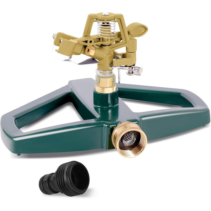 Метална пръскачка за градина, 360 градуса, регулируема, 465 м, устойчива на ръжда