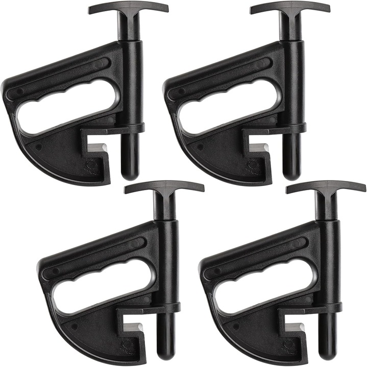 Set 4 unelte schimbat roti, nylon, negru