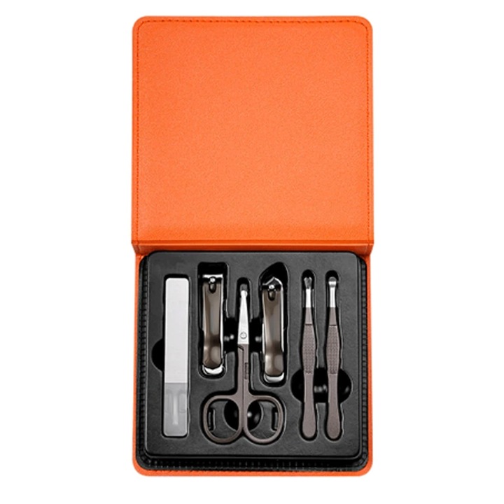 Set manichiura pedichiura 6 piese otel inoxidabil portabil compact