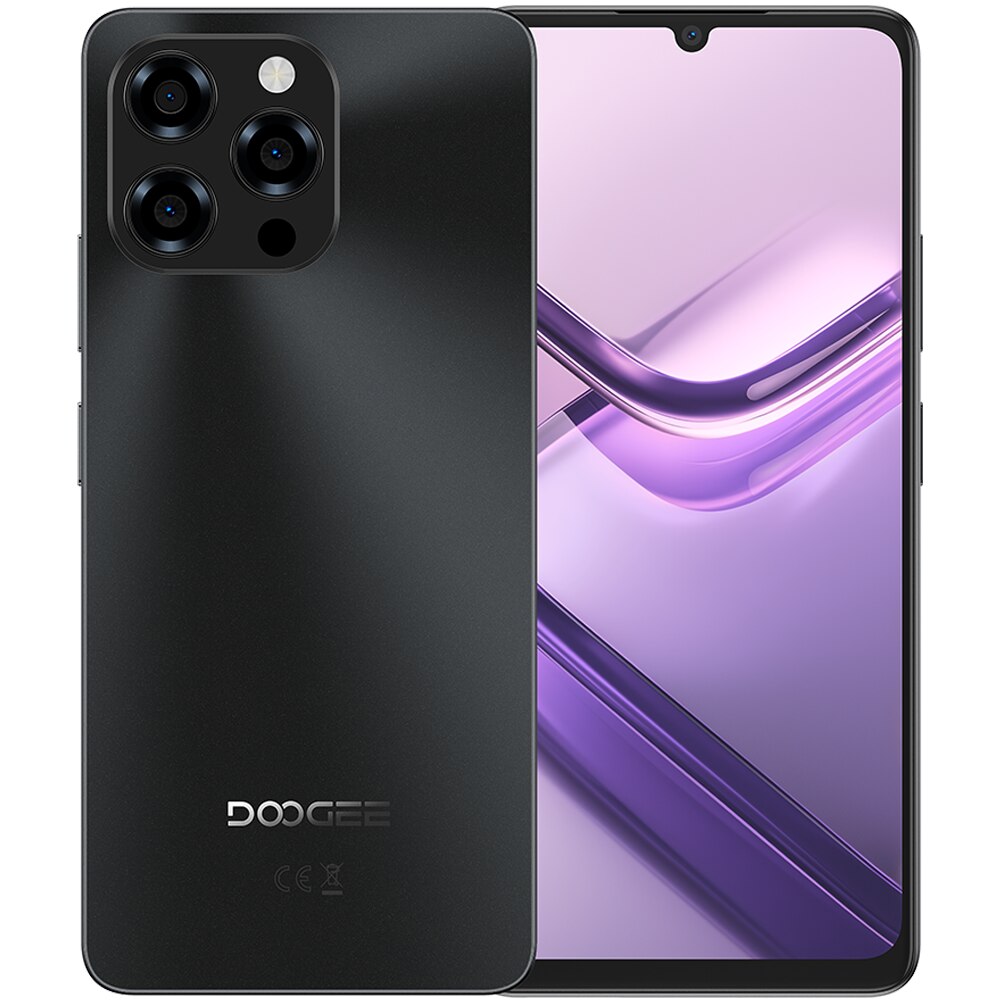 DOOGEE Note 58 128GB/32GB　ブラック Telefon mobil Doogee Note 58, 4G, Dual SIM, 6.75-inch IPS 90Hz