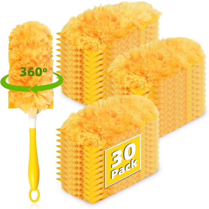 Set 30 rezerve Duster 360, fara miros, robuste, cu 1 maner