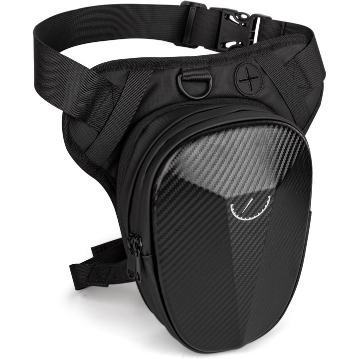 Drop Leg sporttáska, vízálló, állítható, 25x15x7,5-12,5cm, fekete, férfiaknak és nőknek