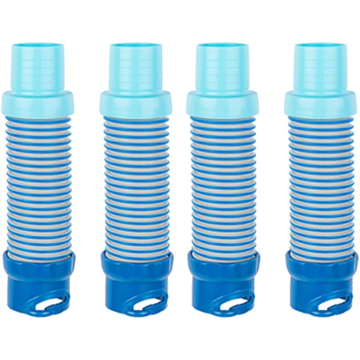 Адаптер за маркуч за почистване на басейн, съвместим със Zodiac MX6 MX8, комплект от 4 броя, 19 см, PE и EVA материал