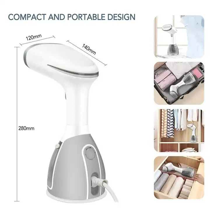 Aparat de calcat cu abur portabil 1500W 280ml inox 32g/min 30s