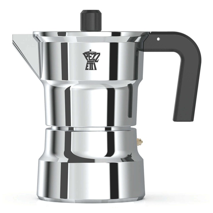 Pezzetti SOLIDEXPRESS kávéfőző, alumínium, 3 csésze, 26x16.3x39cm, ezüst