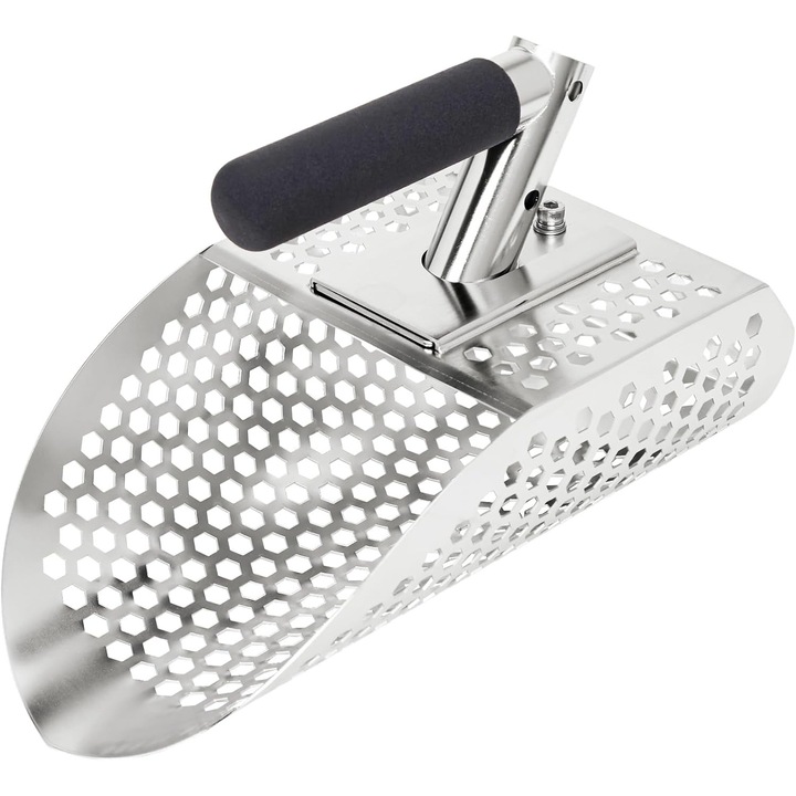 Homoklapát fémdetektáláshoz, rozsdamentes acél, 28x15x9,5cm