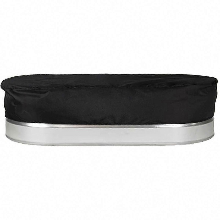 Vízálló takaró ponyva ovális fém medencéhez, 1,2 m, Oxford anyag, fekete