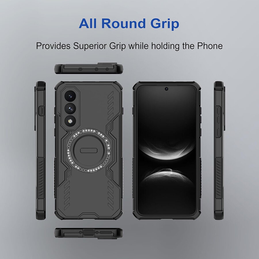 Husa pentru OnePlus Nord 5 - Techsuit ArmorMag Case - Black