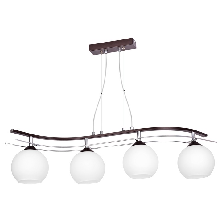 Lustra SZPAK AGAT 2329/Z-B-4/KB, 4xE27, maronie, 27-75x81x22cm