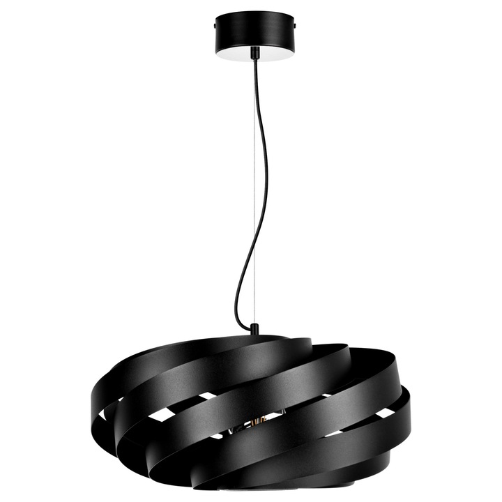 Лампа SZPAK BRYZA 2936/Z-B-1, спирален дизайн, черна, 35x105см