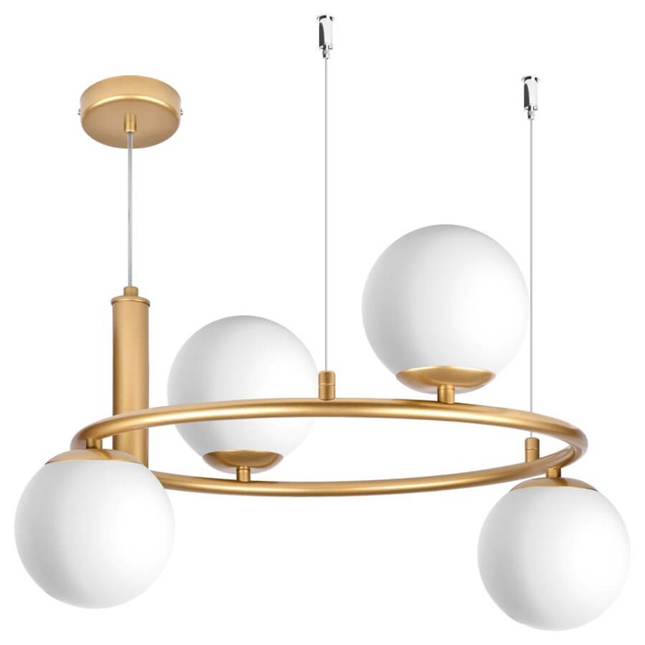 Полилей Ceres 4, Szpak, метал, стъкло, 41-95см, 70x70см, E14