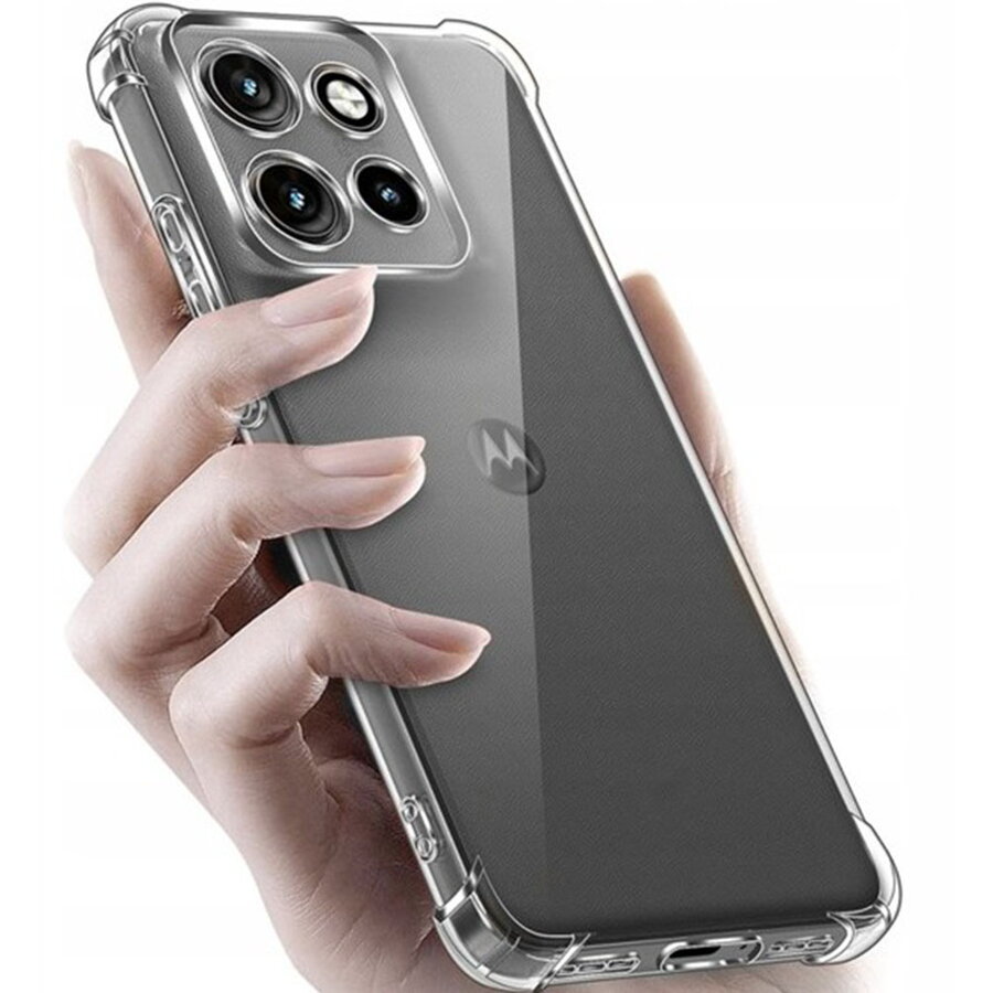 Husa pentru Motorola Moto G86 Power - Techsuit Shockproof Clear Silicone - Clear