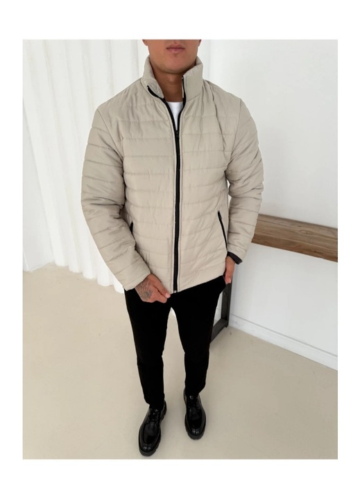 Geacă bărbați, gri, 37 EU/S INTL, cu buzunare duble