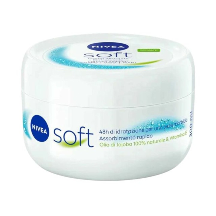 Nivea Soft hidratáló krém, 300 ml, jojobaolaj, E-vitamin