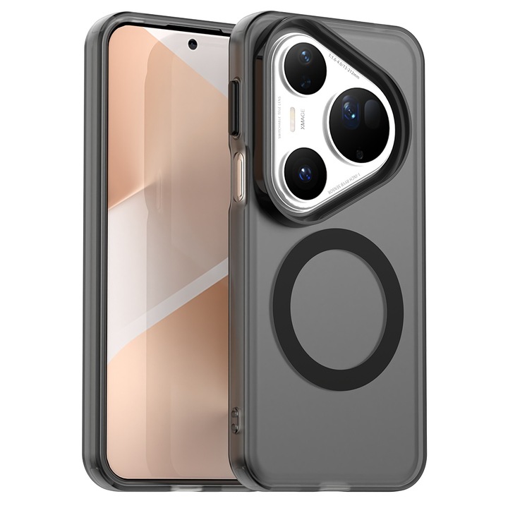 Калъф SweetCase Magsafe за Huawei Pura 80 Ultra, защита от надраскване и удари, TPU структура, интелигентен дизайн, черен