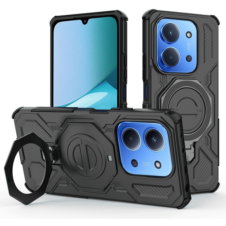 Husa pentru Xiaomi Redmi 15C 4G / Redmi 15C 5G - Techsuit Carbon Shield PRO - Black