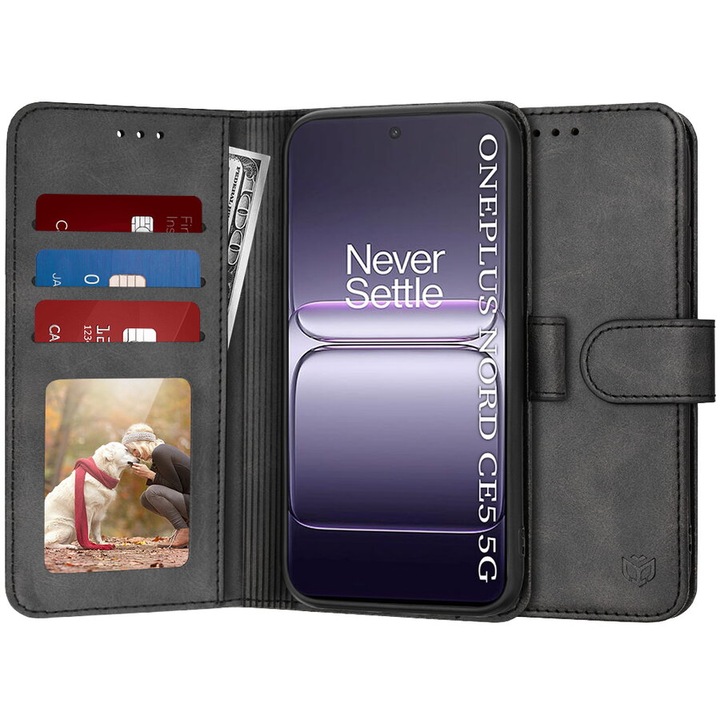 Калъф за OnePlus Nord CE5 - Techsuit Diary Book - Черен