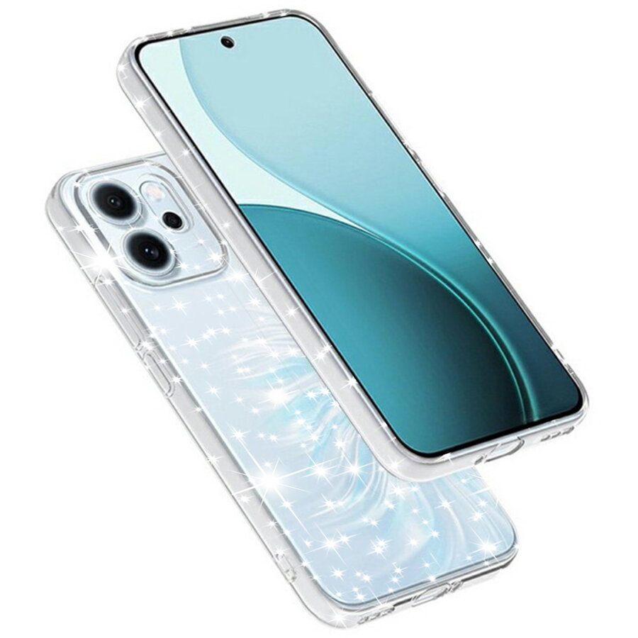 Husa pentru Oppo Reno14 F / Reno14 FS 5G - Techsuit SparkleSkin Series - Clear