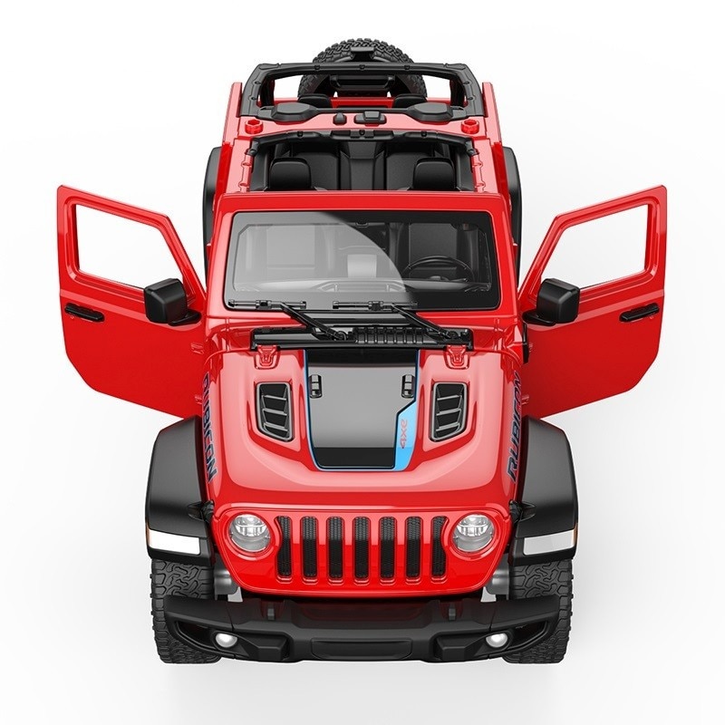 Masinuta diecast Rastar - Jeep Wrangler Rubicon 4XE, rosu, 1