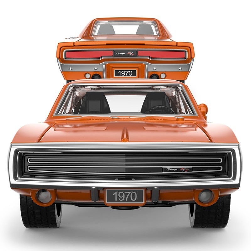 Masinuta diecast Rastar - Dodge Charger R/T 1970, portocaliu, 1:36