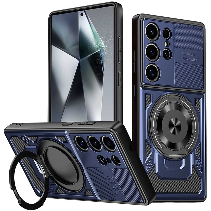 Husa pentru Samsung Galaxy S25 FE - Techsuit RuggedCam - Blue