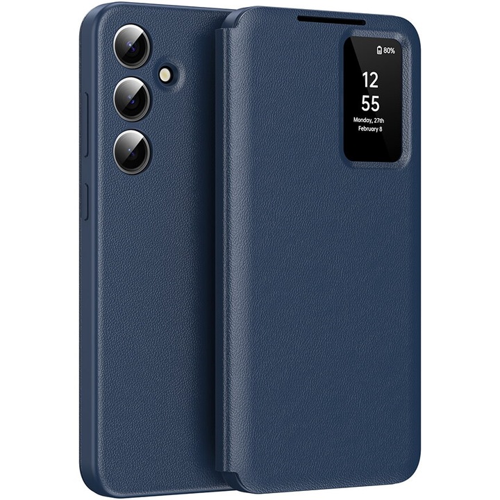 Husa pentru Samsung Galaxy S25 FE - Techsuit SmartView Series - Blue