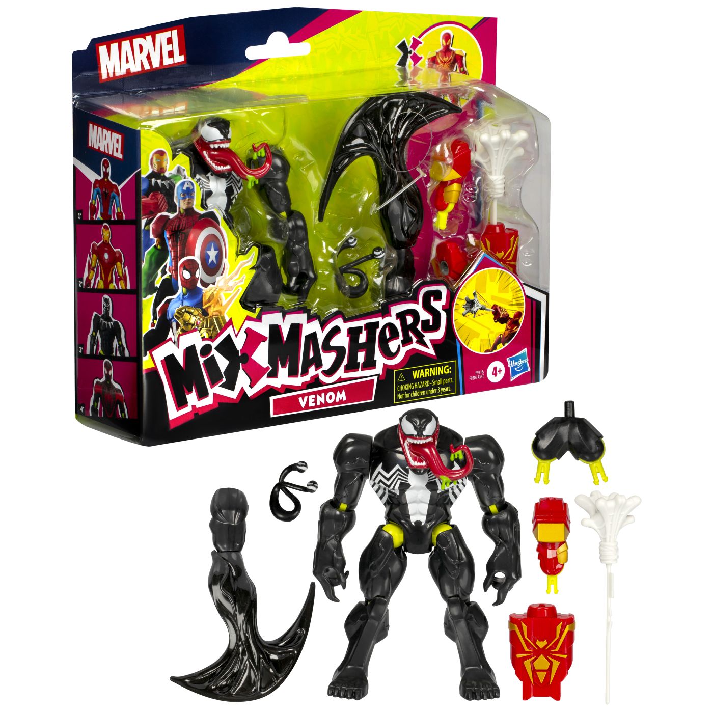 Figurina Marvel Mix Mashers - Venom, cu accesorii, 12 cm - eMAG.ro