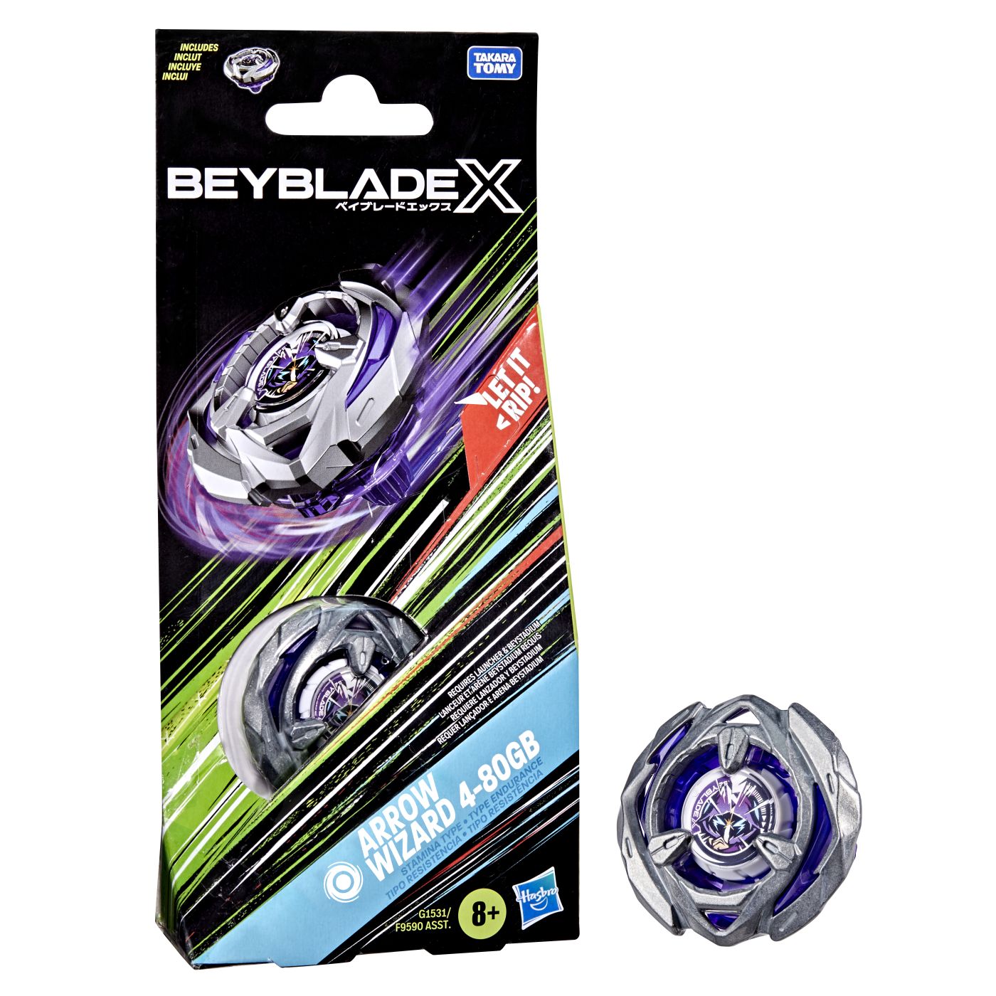 Jucarie Beyblade X - Let It Rip Arrow Wizard 4-80GB - eMAG.ro