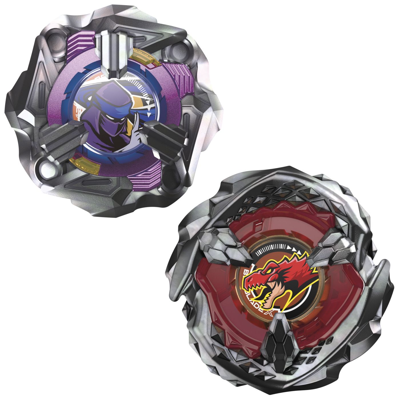 24b ★y Rock`n Buono2！ 4本セット Set duo Beyblade X - Beat Tyranno 4-70Q si Knife Shinobi 4-80HN