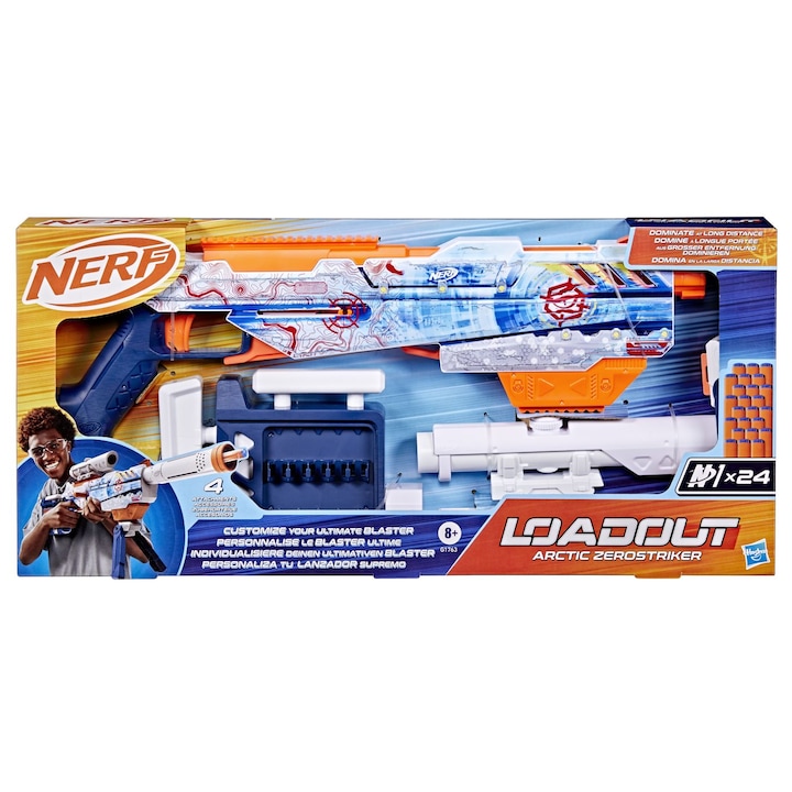 Бластер Nerf, Loadout, Arctic Zerostriker, 24 патрона