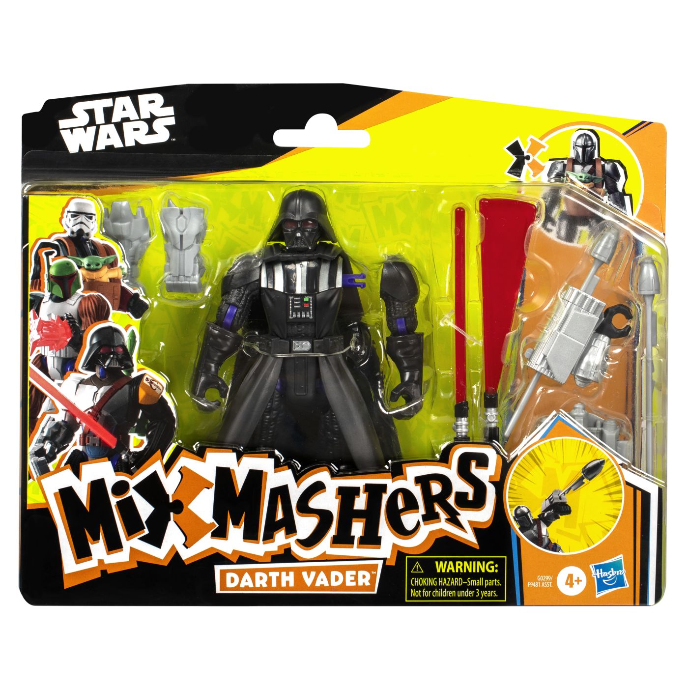 Figurina Star Wars Mix Mashers - Darth Vader, cu accesorii, 12 cm