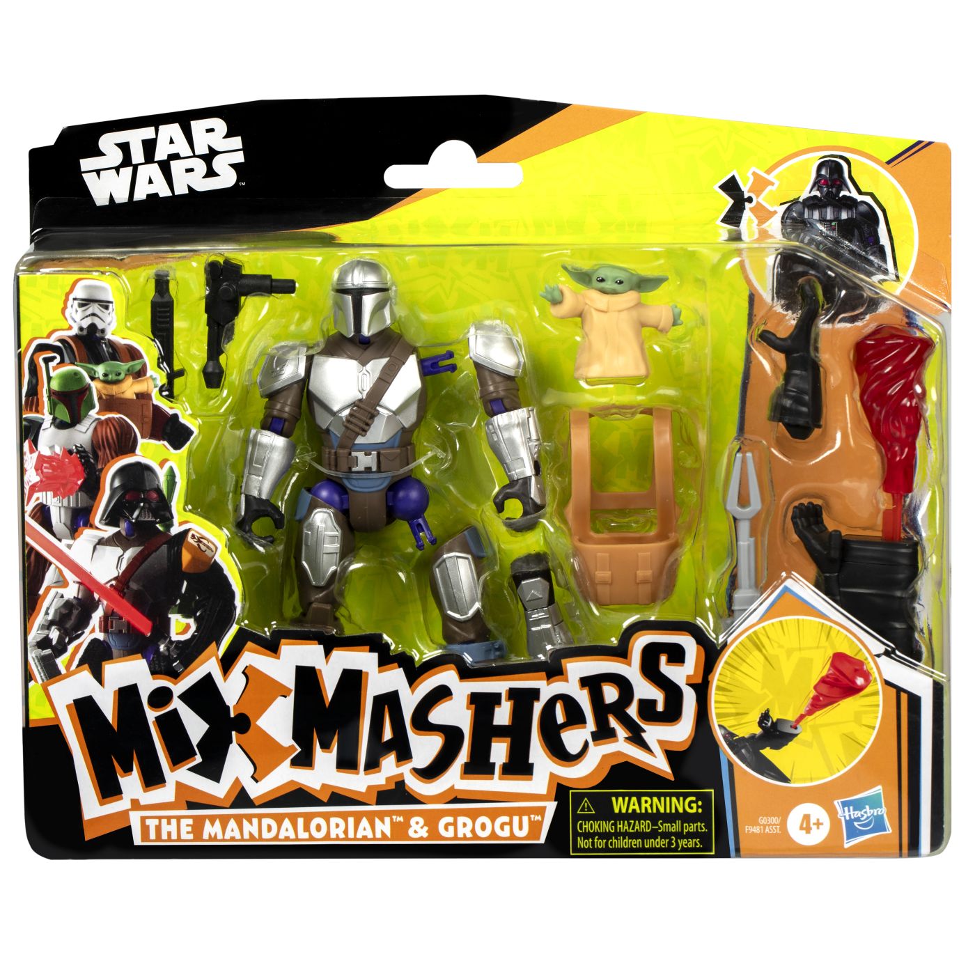 Figurina Star Wars Mix Mashers - The Mandalorian, cu accesorii, 12 cm