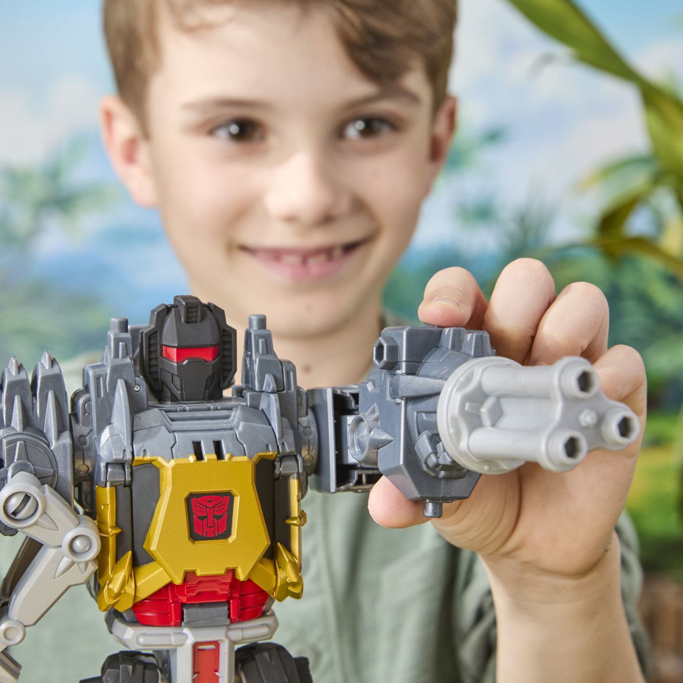 Figurina Transformers Cyberworld - Grimlock, 22 cm - eMAG.ro