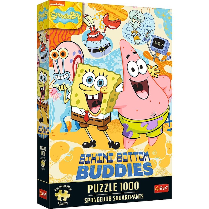 Пъзел Trefl Premium Plus, Spongebob Squarepants, 1000 части