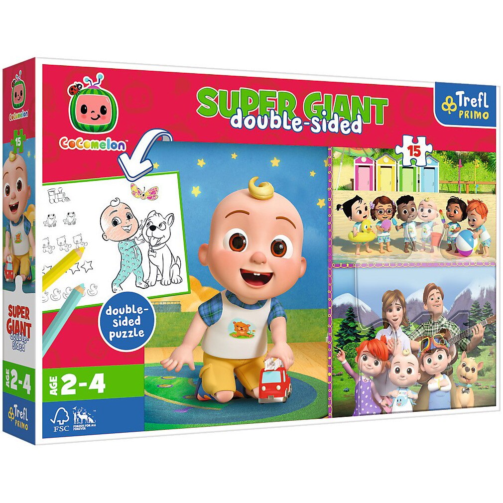Puzzle Trefl Primo - Super Giant , Cocomelon, 15 piese
