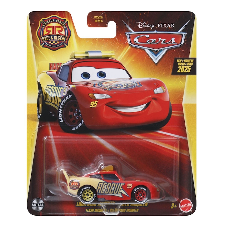 Количка Disney Cars 3 - Rescue Lightining McQueen, Мащаб 1:55