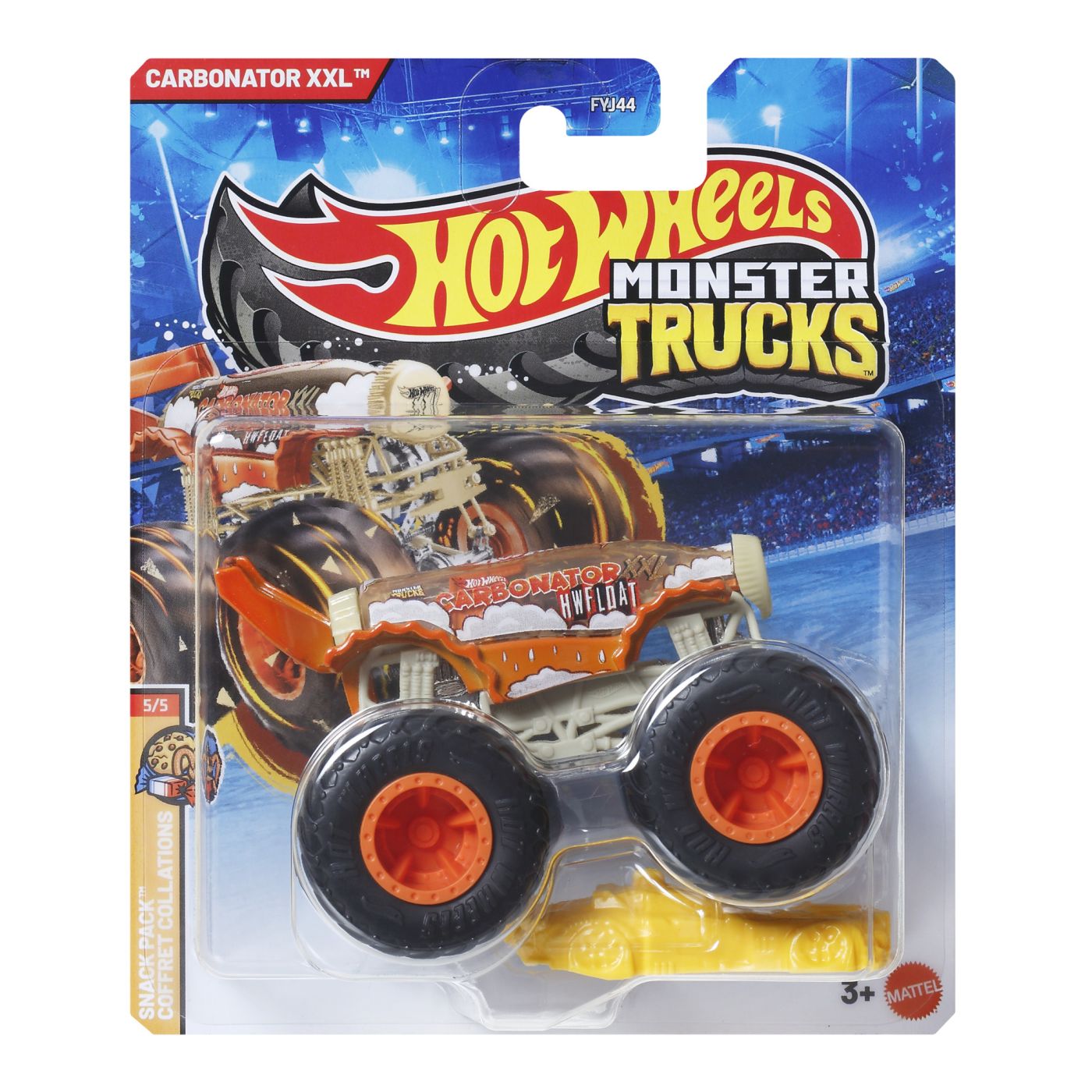 Masinuta Hot Wheels Monster Truck - Carbonator XXL, scara 1:64