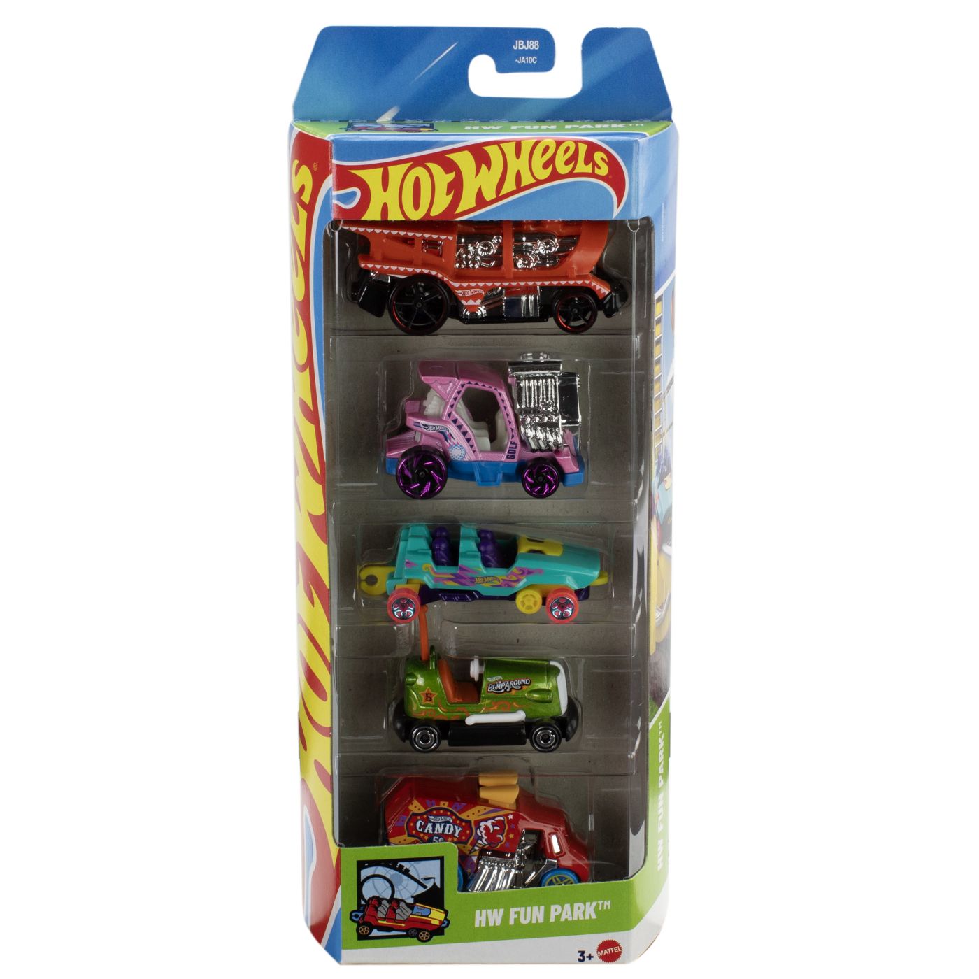 Set 5 masinute Hot Wheels, HW Fun Park