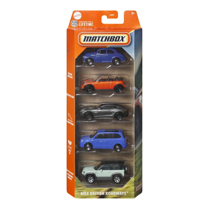 Set 5 masinute Matchbox - MBX British Roadways, scara 1:64