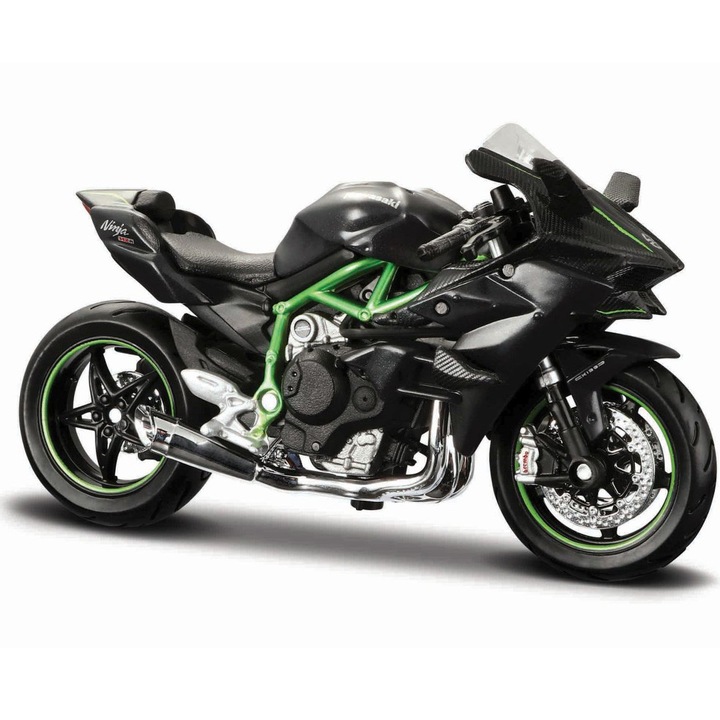 Motocicleta Maisto - Kawasaki Ninja H2R, cu stand, 1:18