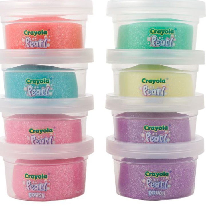 Crayola gyöngyház gyurma készlet, Pearl, 8 tégely