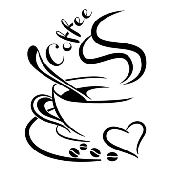 Sticker Decorativ - SMAER - COFFEE - 30cm x 24cm - Negru Sticker Decorativ - SMAER - COFFEE - 30cm x 24cm - Negru