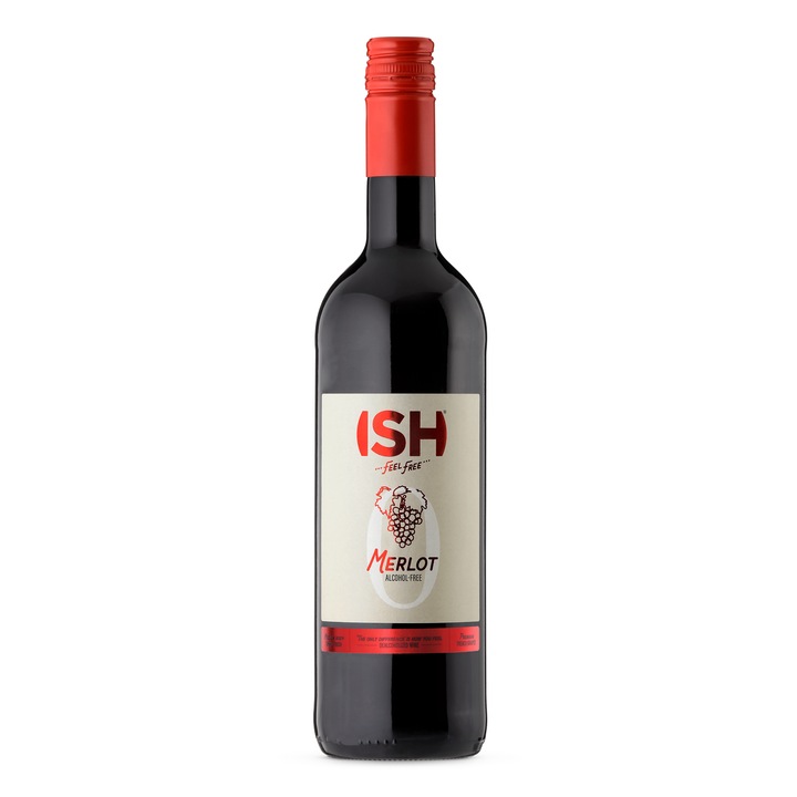 ISH Merlot vin rosu fara alcool 0.75L
